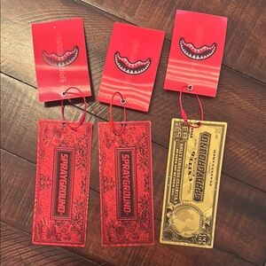 Sprayground backpack tags set of 3